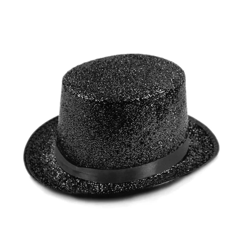 Chapeau Haut de Forme Pailleté – Accessoire de Déguisement – vue 4