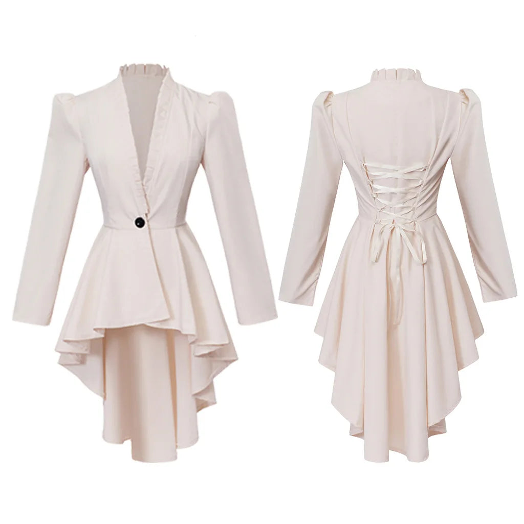 Veste Queue-de-Pie Steampunk Victorienne Femme – vue 10