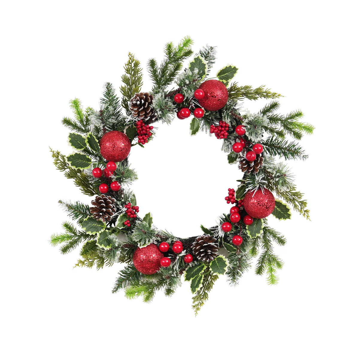 Couronne de Noël en paille tressée – vue 4