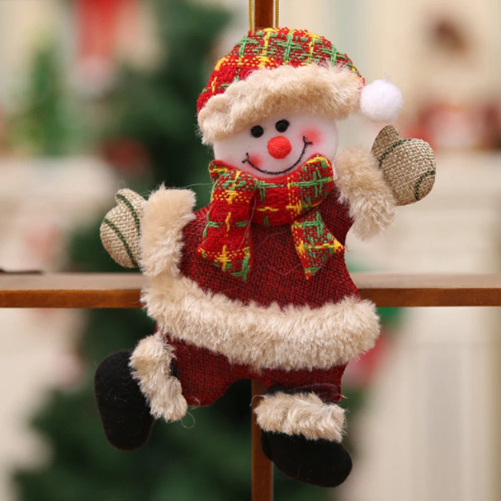 Ornements de sapin Père Noël, bonhomme de neige, renne et ours – vue 3