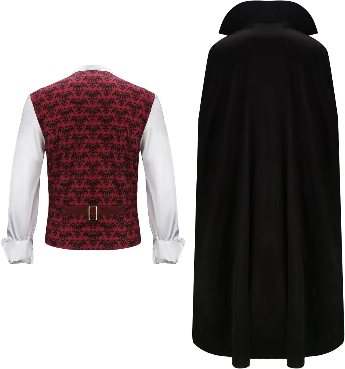 Déguisement Vampire Gothique Homme avec Longue Cape – vue 3