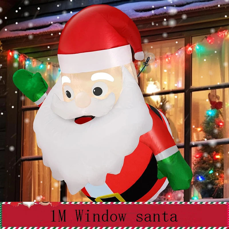 Père Noël Grimpeur Gonflable 2,4 m – Décoration Extérieure – vue 20