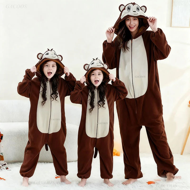 Combinaison Dragon Rouge Famille – Kigurumi à Capuche – vue 2