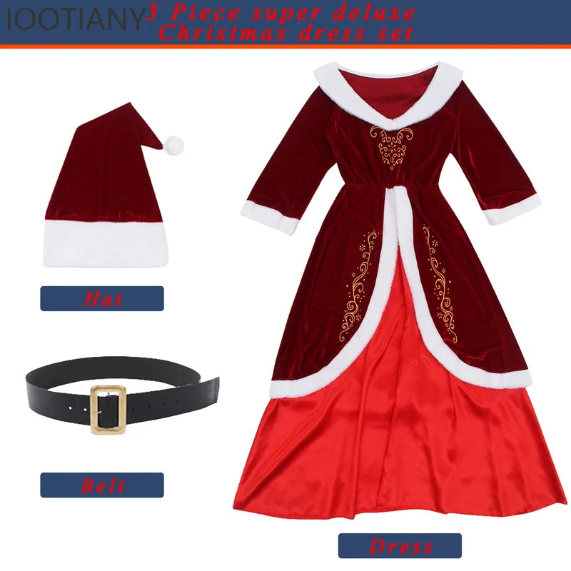 Robe Rouge Mère Noël Sexy – vue 4