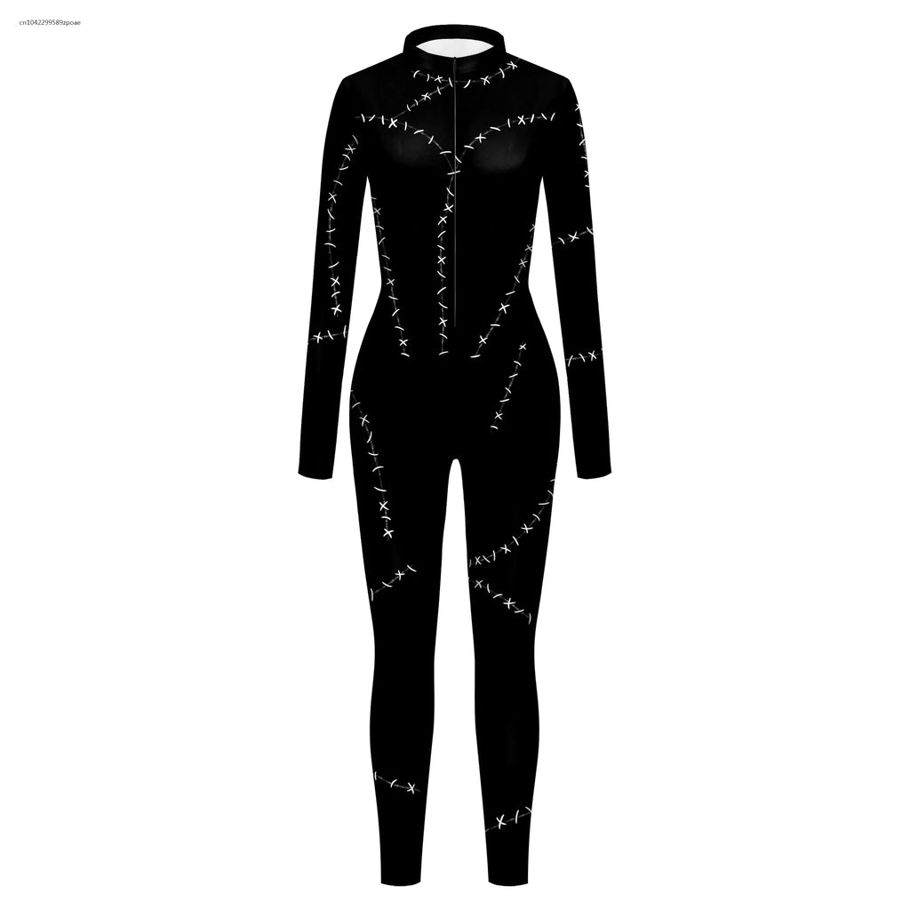 Combinaison Chat Gothique Steampunk Sexy – vue 3