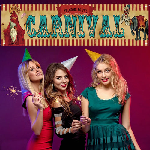 Banderole « Bienvenue au Cirque » pour Carnaval – vue 2