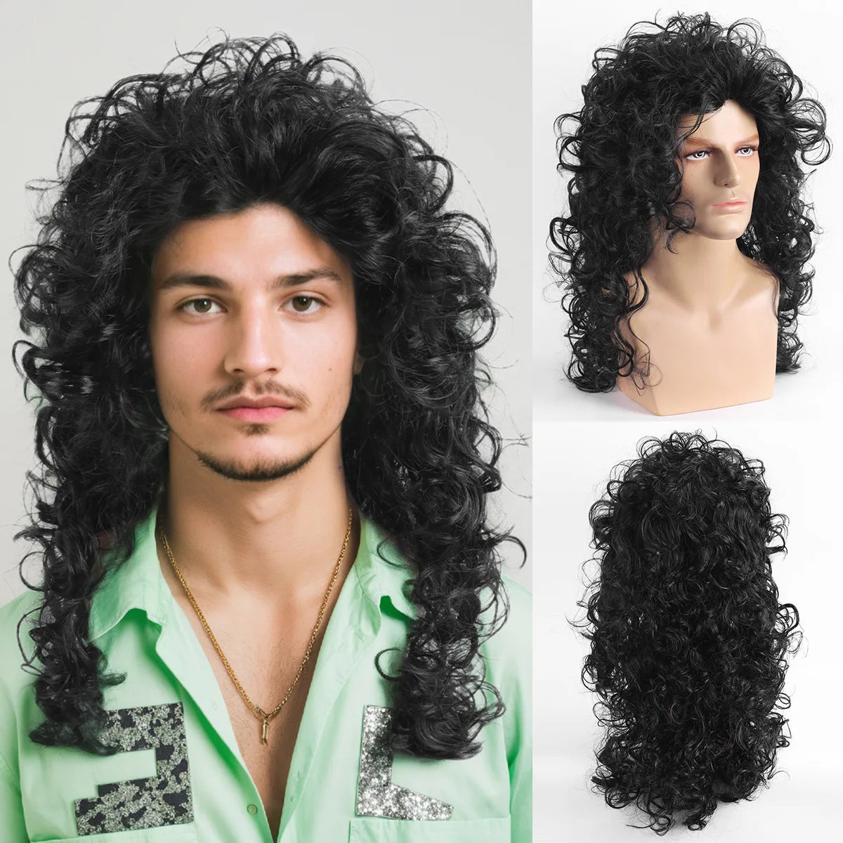 Perruque Rockeur Hard Rock Homme