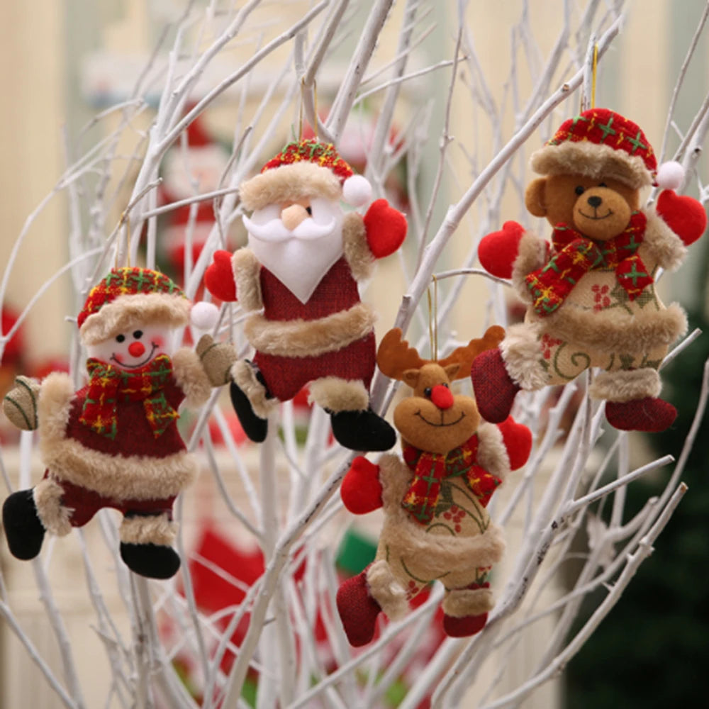 Ornements de sapin Père Noël et bonhomme de neige – vue 4