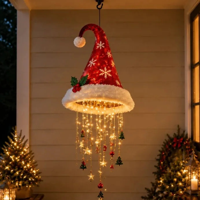 Guirlande Lumineuse Bonnets de Père Noël LED – Décoration Sapin – vue 8