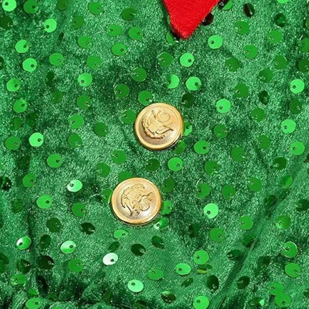 Robe Lutine à Sequins Fille avec Chaussettes Rayées – vue 5