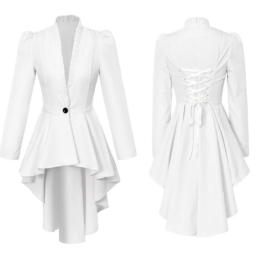Veste Queue-de-Pie Steampunk Victorienne Femme – vue 7