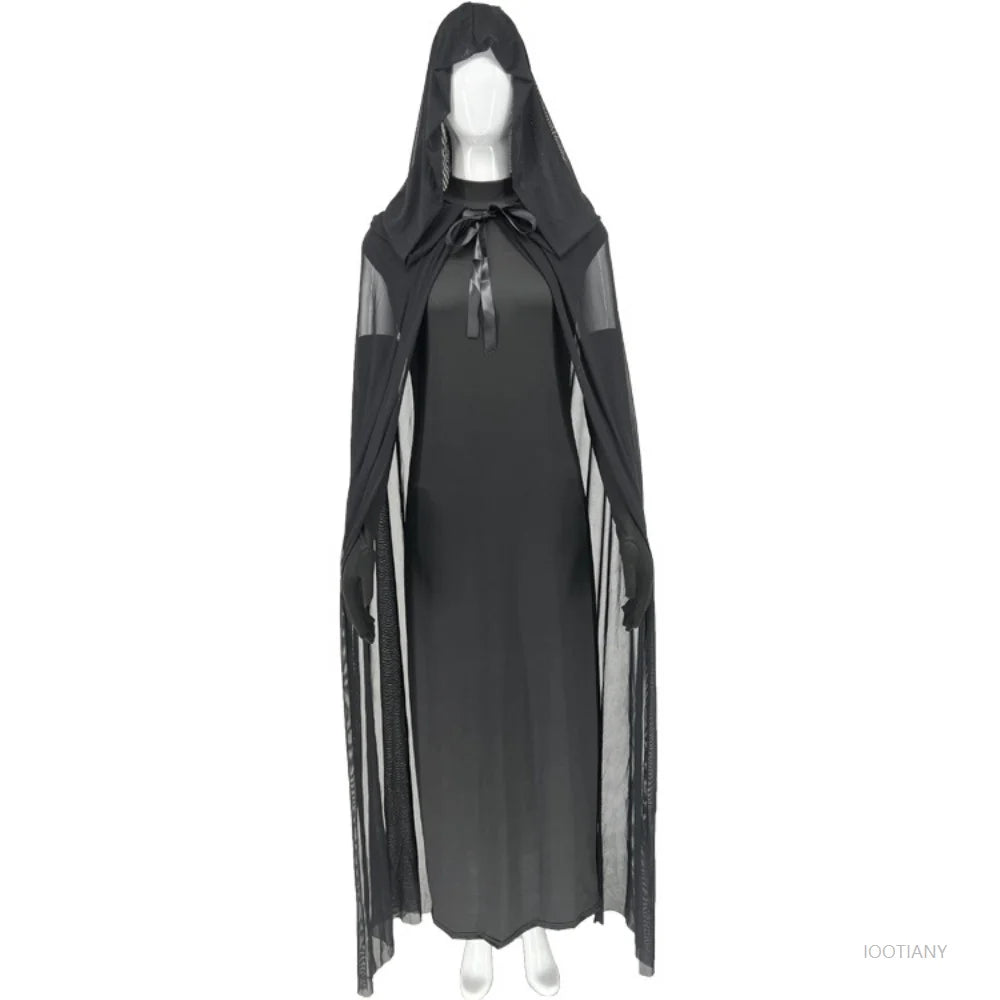 Robe Sorcière Vampire à Capuche Sexy – vue 6