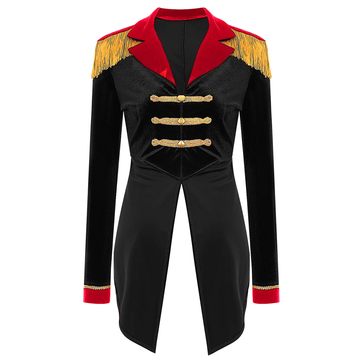 Veste de Monsieur Loyal Femme – Queue-de-Pie en Velours à Épaulettes – vue 8