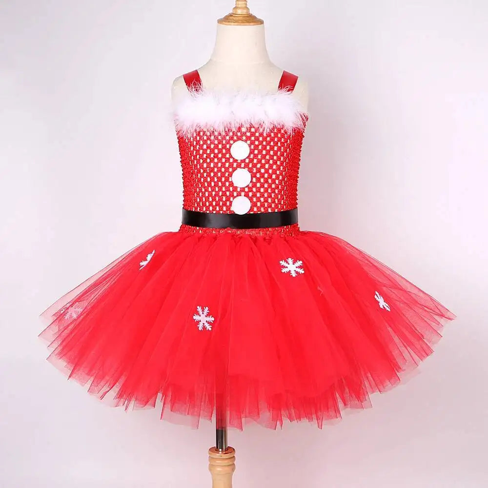 Robe Tutu Mère Noël Fille – vue 4