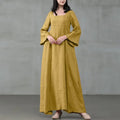 Robe Longue Médiévale Femme en Coton