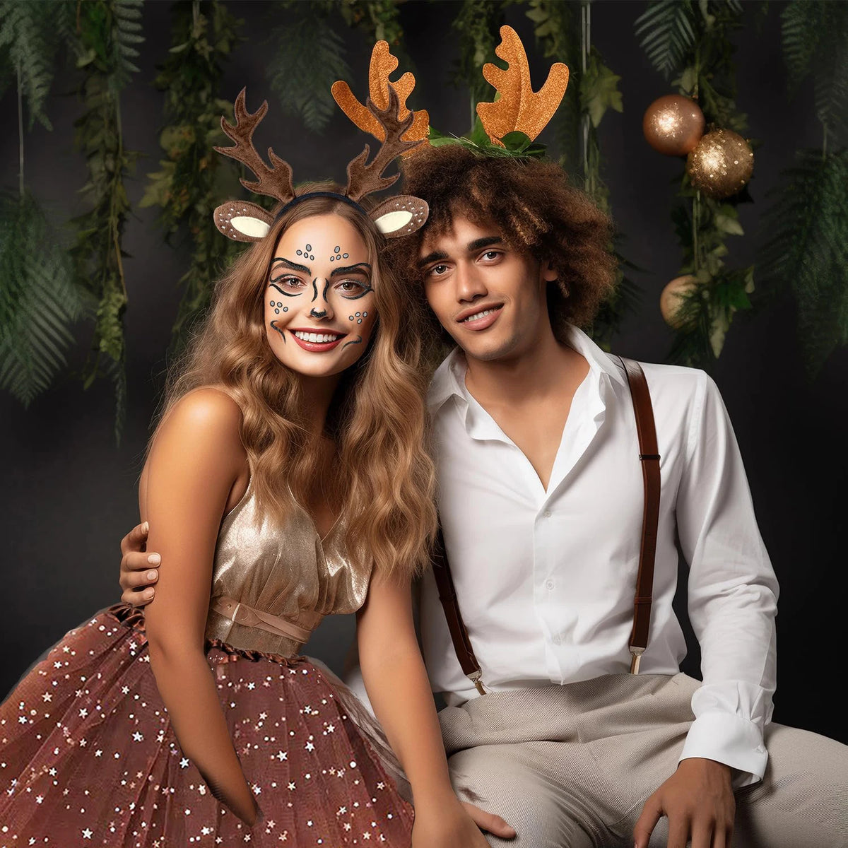 Kit Renne Femme – Bois, Tutu, Chaussettes et Tatouages – vue 4