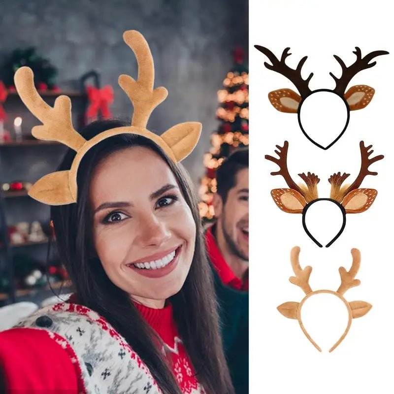 Serre-tête Oreilles et Bois de Renne - Accessoire Noël