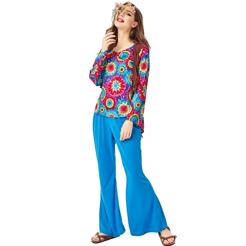 Déguisement Hippie Peace & Love Femme – vue 6