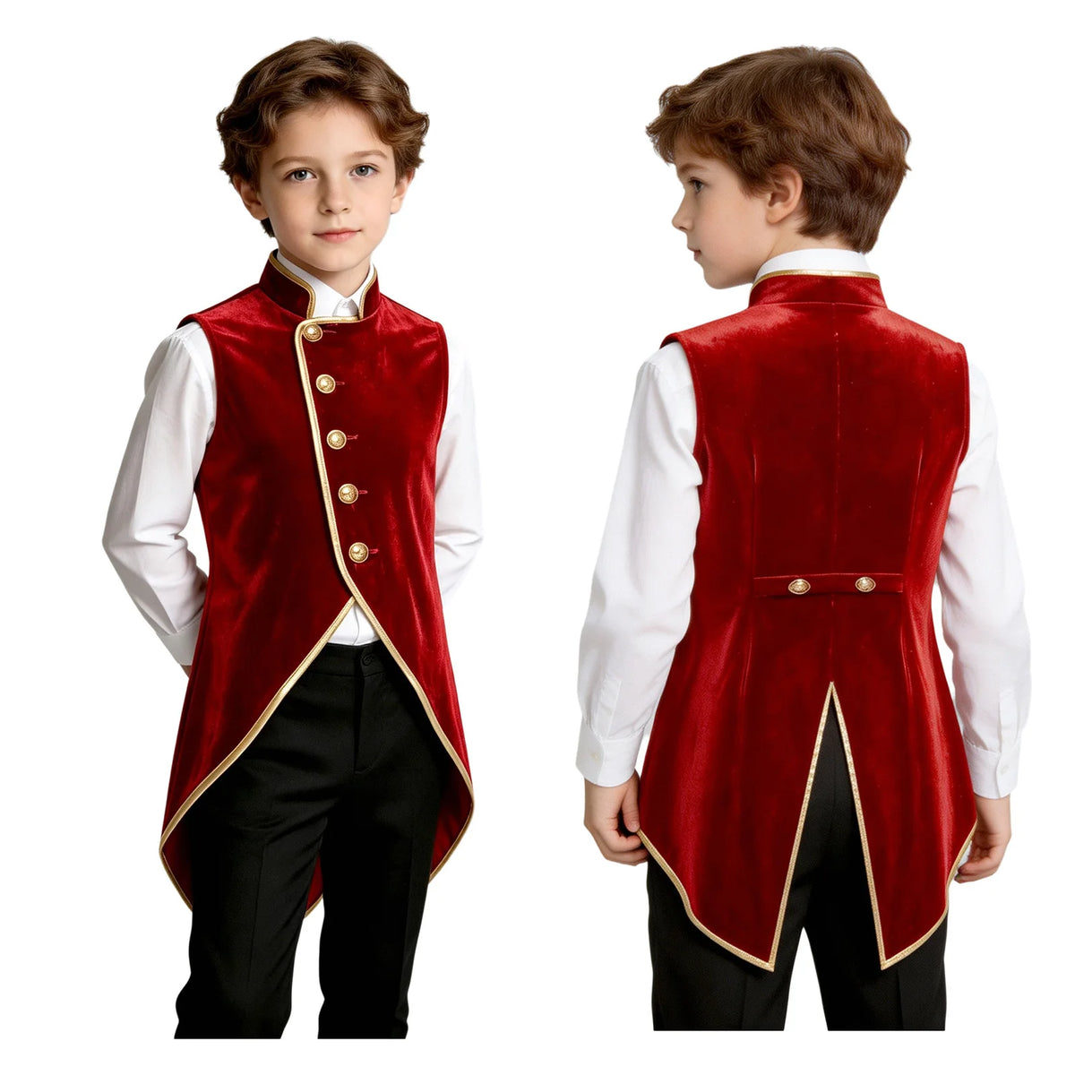 Gilet Victorien Gothique Garçon – vue 8