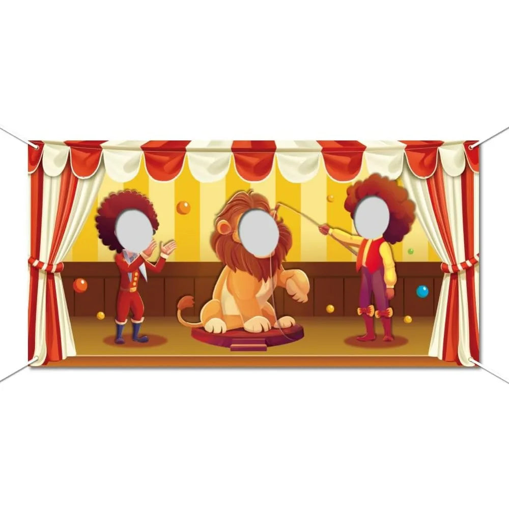 Toile de fond animaux cirque Carnaval - Panoplia