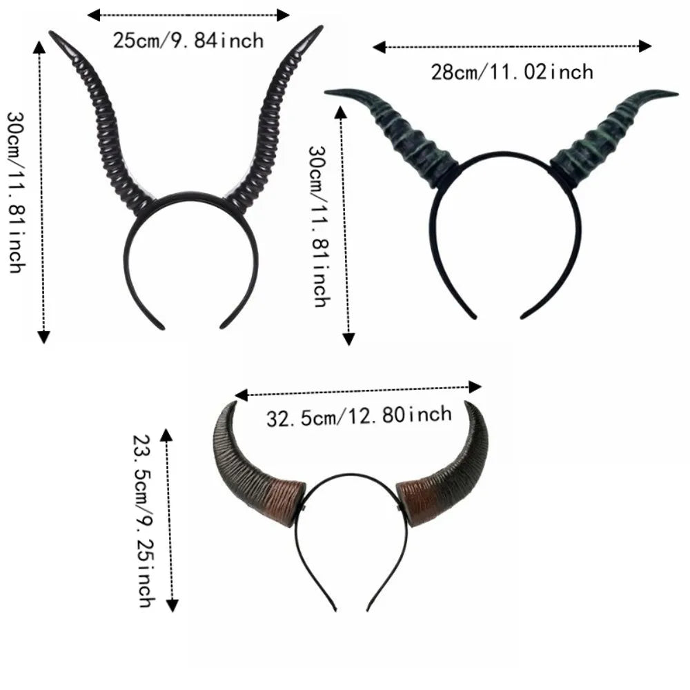 Serre-Tête Cornes de Mouton Gothique – vue 5