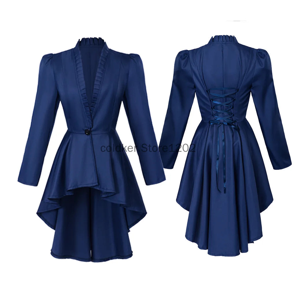 Veste Queue-de-Pie Steampunk Victorienne Femme – vue 4