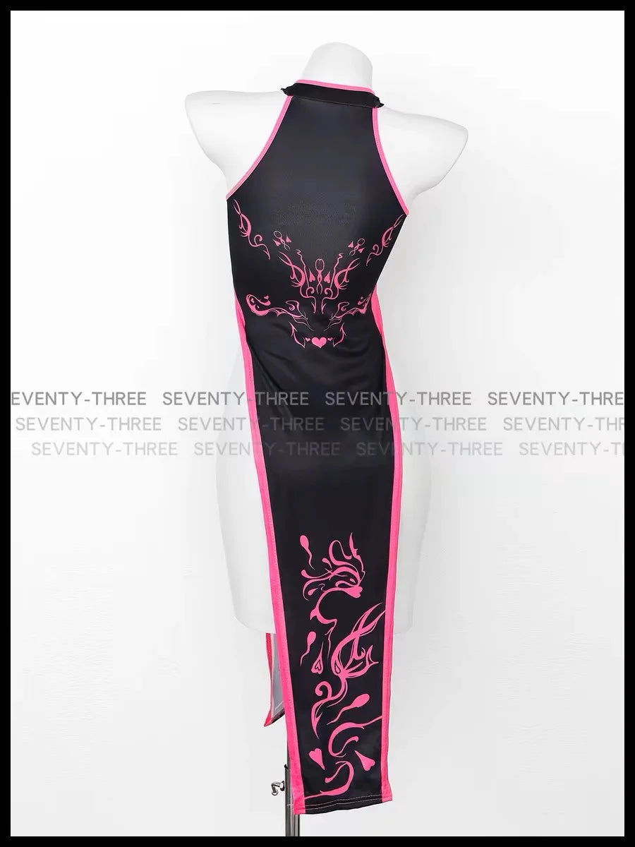 Robe Fendue Diablesse Sexy – vue 3