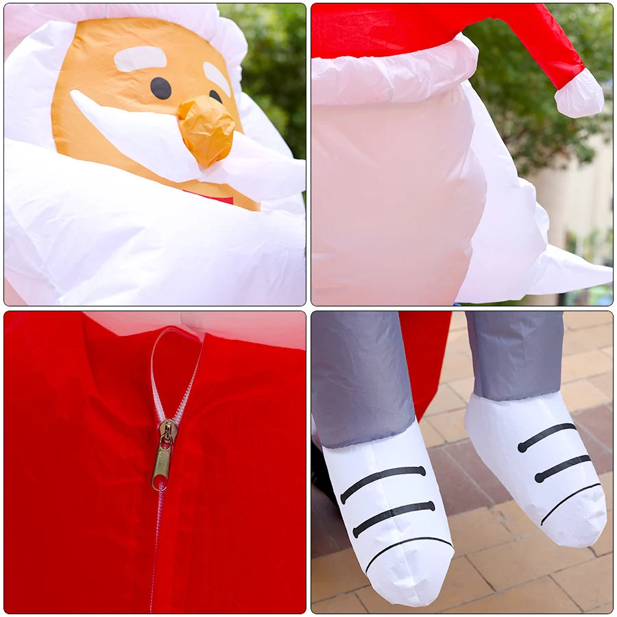 Déguisement Gonflable Père Noël Rigolo Adulte – vue 4