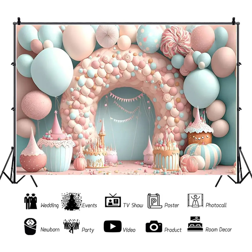Toile de Fond Décorative pour Anniversaire et Séance Photo – vue 3
