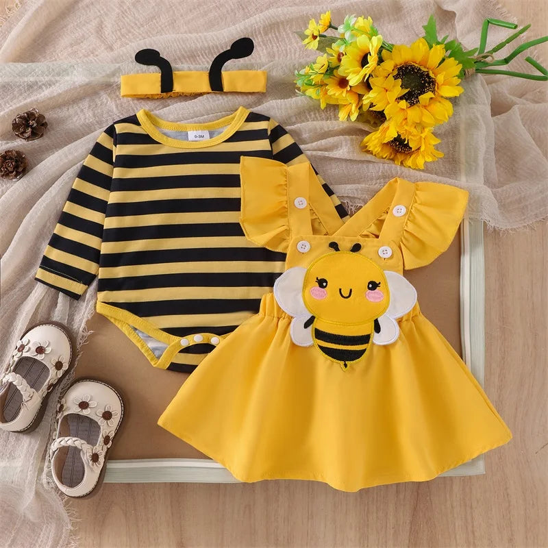 Tenue Bébé Abeille - Robe Barboteuse Halloween – vue 7