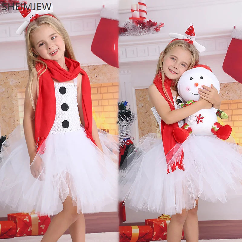 Robe Tutu Bonhomme de Neige Femme