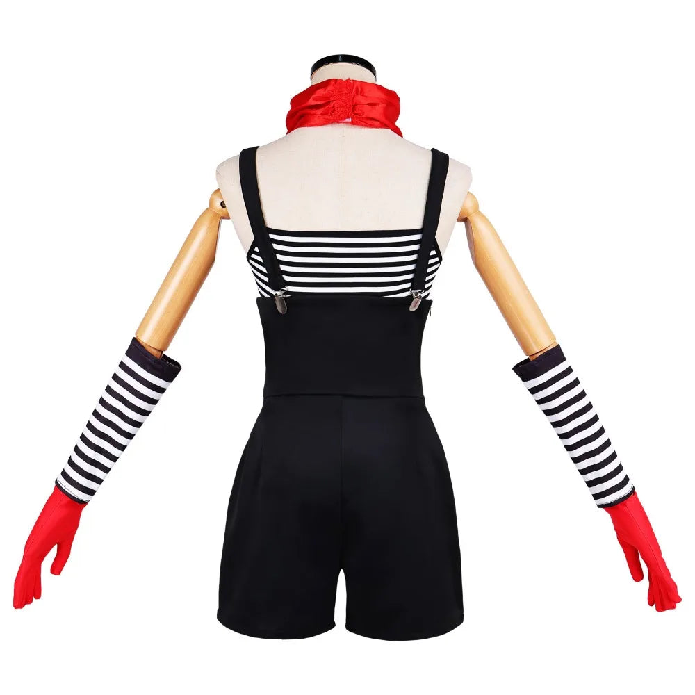 Déguisement Mime Rayé Rétro Femme – vue 5