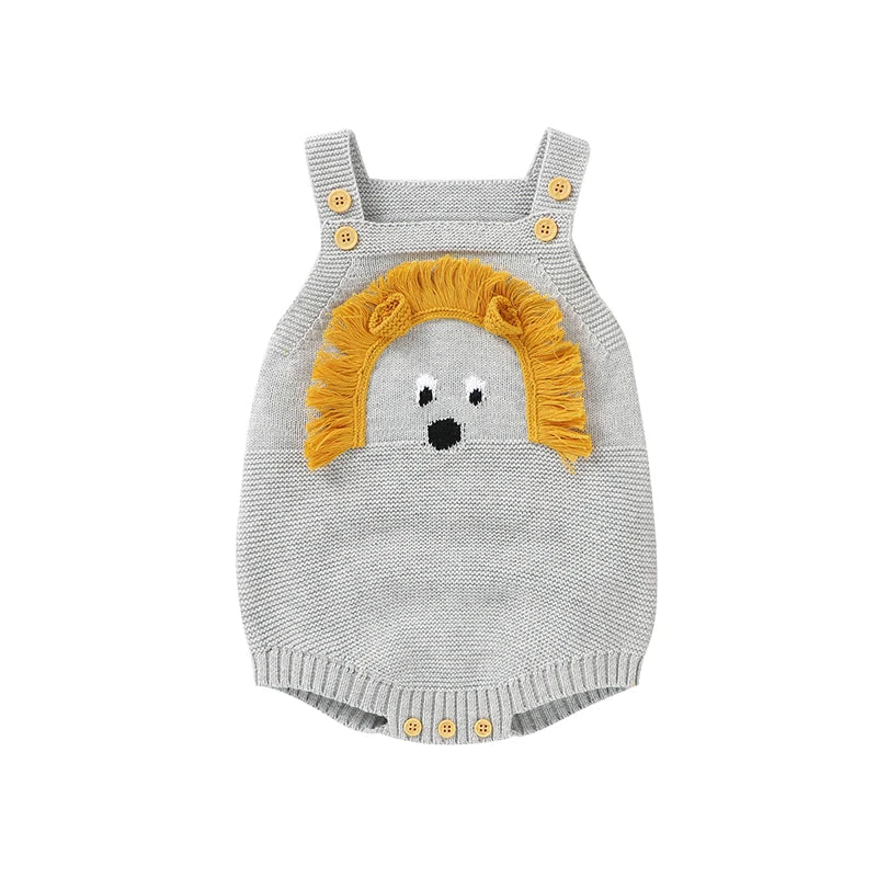 Body Bébé Coton Lion Mignon Tricoté – vue 6