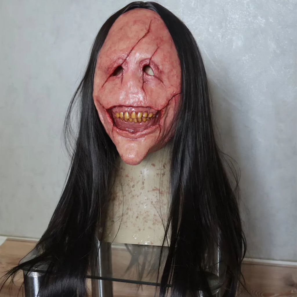 Masque Fantôme Maudit à Cheveux – Masque d'Horreur – vue 6