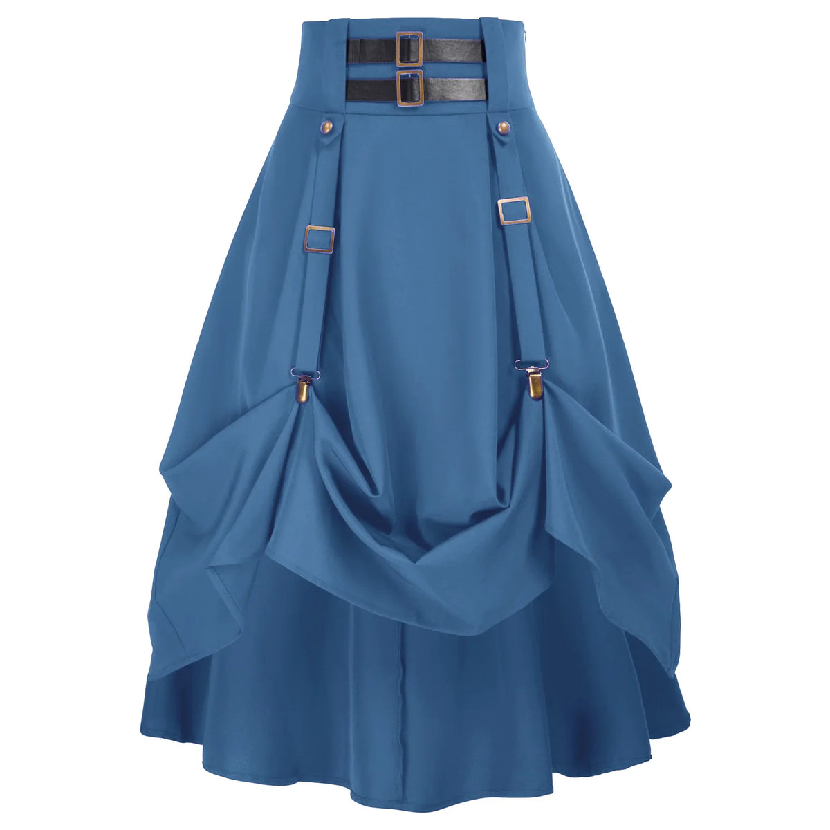 Jupe Steampunk Victorienne Asymétrique à Boucles – vue 6