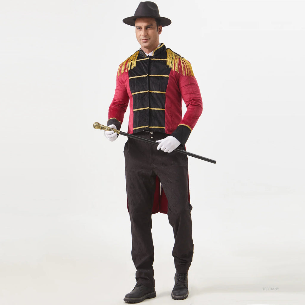 Costume Monsieur Loyal Homme – Veste Queue-de-Pie à Pampilles – vue 4