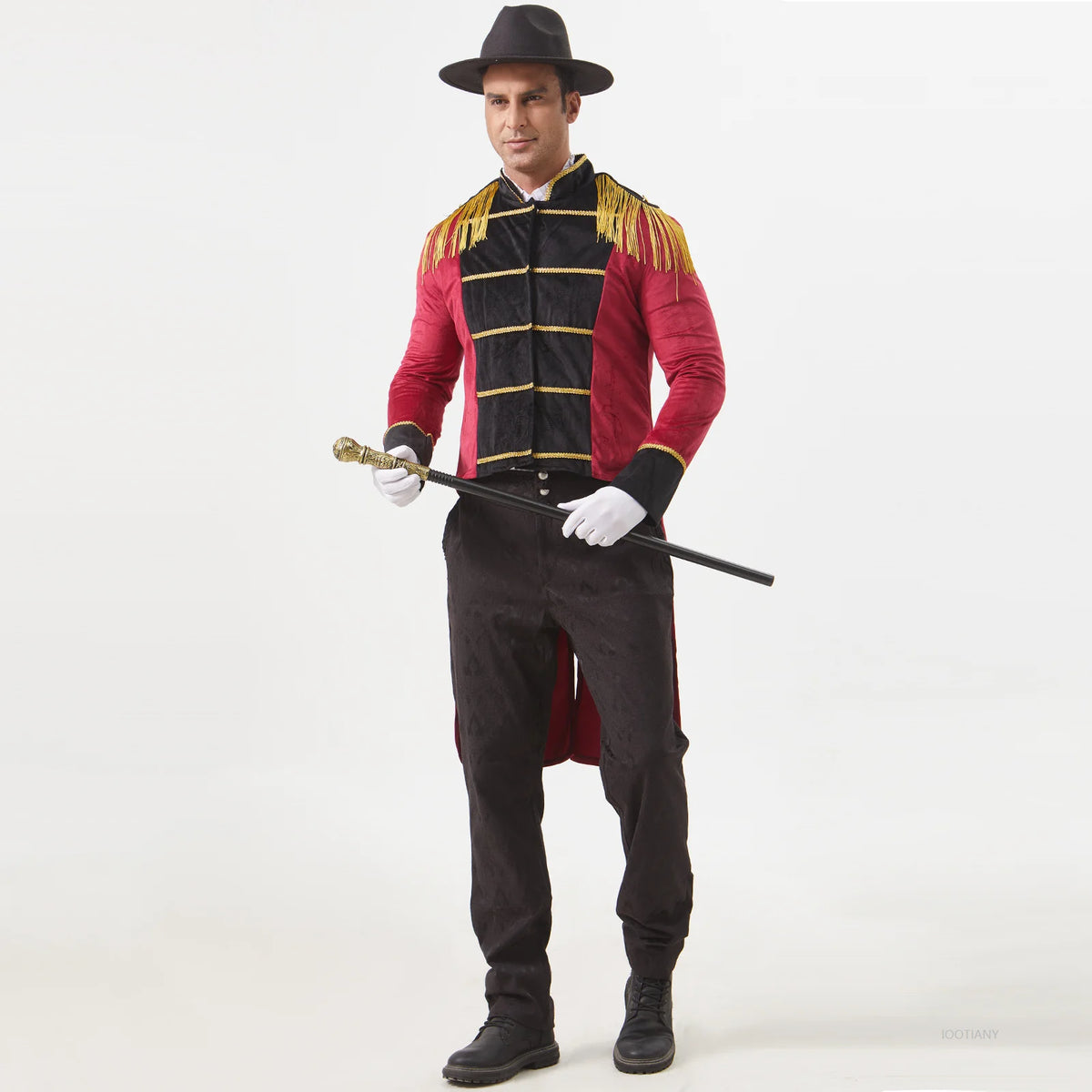 Costume Monsieur Loyal Homme – Veste Queue-de-Pie à Pampilles – vue 4