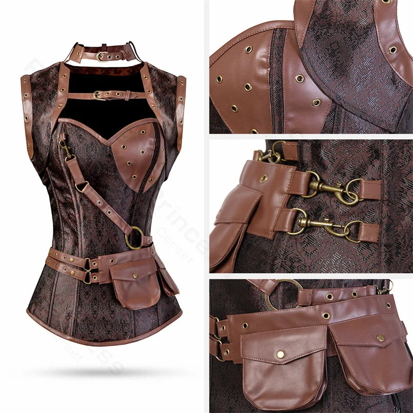 Robe Corset Pirate Punk Femme – vue 4