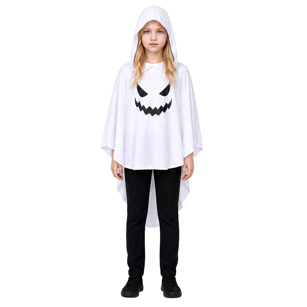 Cape Fantôme Blanc à Capuche Phosphorescente – vue 6