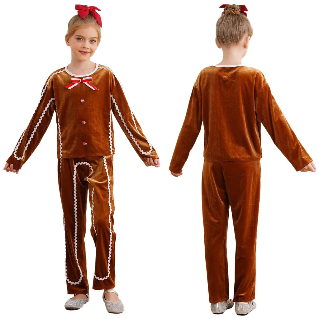 Déguisement Bonhomme Pain d'Épices Enfant – Velours – vue 2