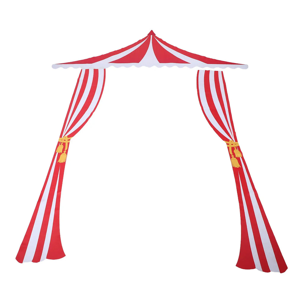 Toile de fond rideau rouge cirque Carnaval - Panoplia