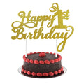 Topper Gâteau Happy Birthday Chiffre d'Âge - Lot de 1 à 20 pièces – vue 9