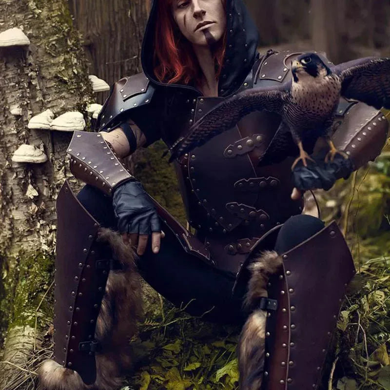 Jambières Chevalier Viking en Simili Cuir