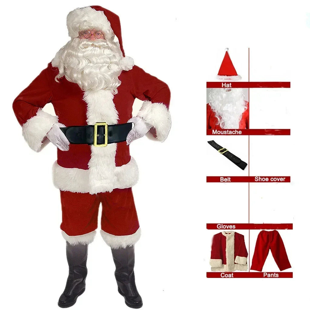 Costume Père Noël Deluxe Homme – vue 10