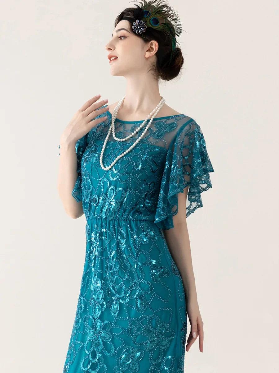 Robe Charleston Années 20 Femme – Sequins et Pampilles – vue 3