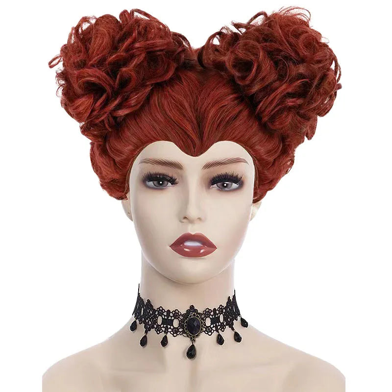 Déguisement Reine de Cœur — Robe Rouge, Couronne et Perruque – vue 9