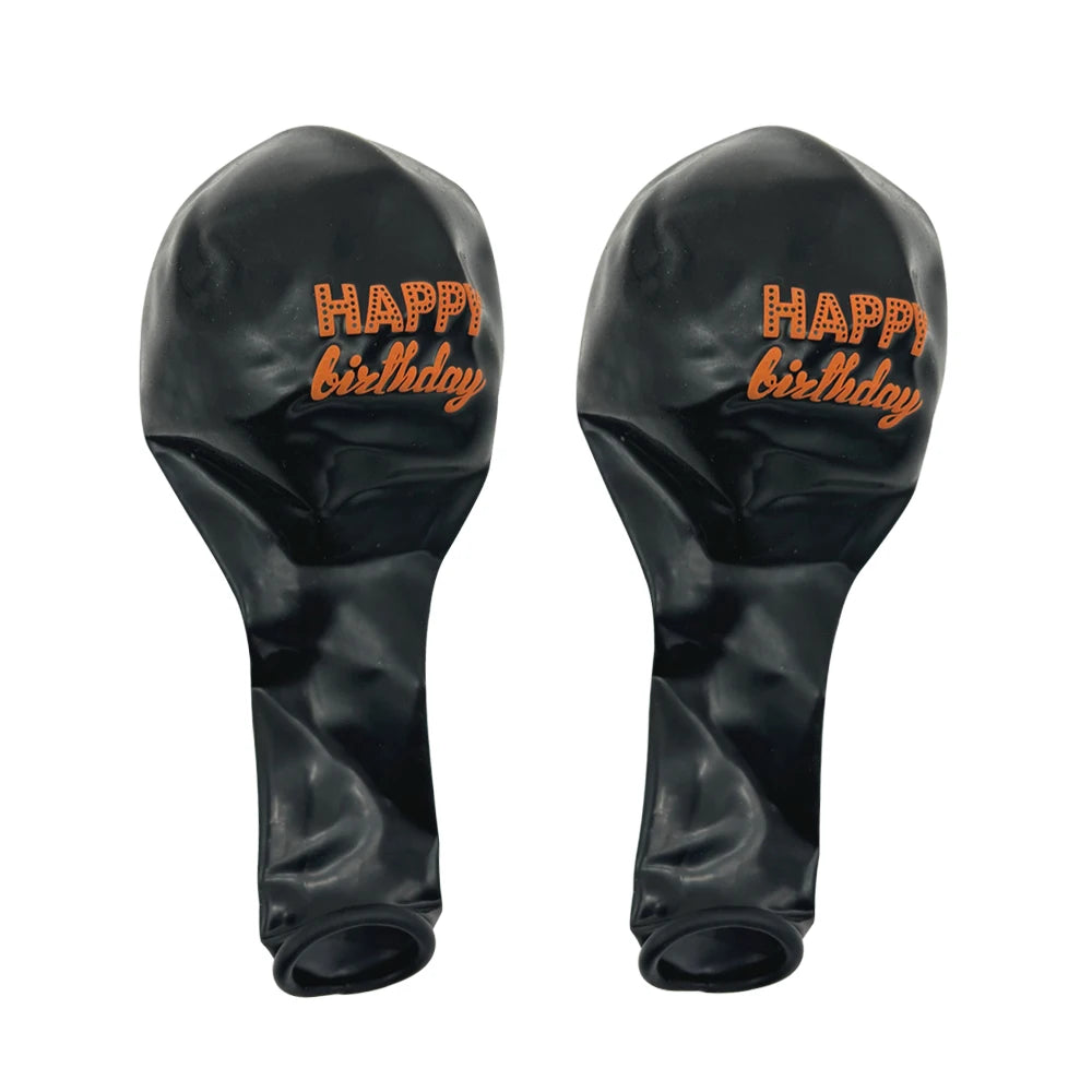 Ballons Latex Happy Birthday avec Confettis - Lot de 10 – vue 3