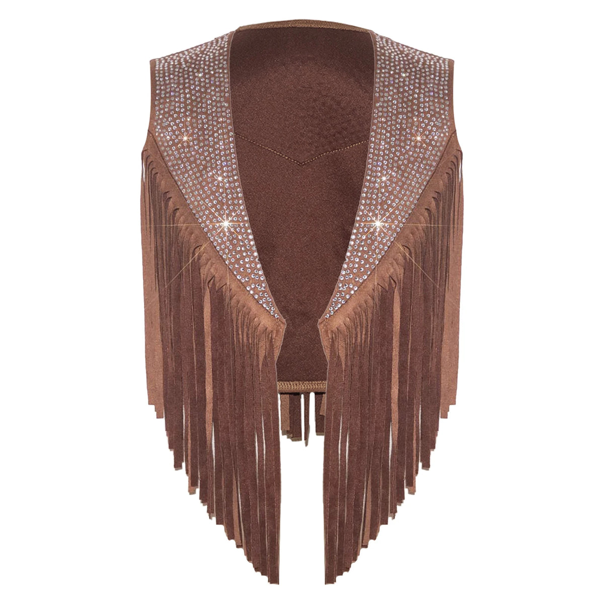 Gilet Cowgirl Fille à Franges et Strass – vue 9