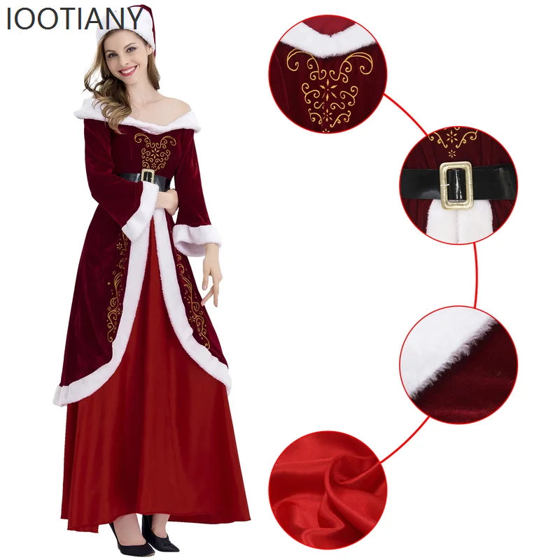 Robe Rouge Mère Noël Sexy – vue 3