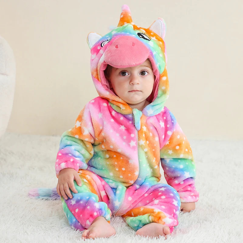 Combinaison Bébé Kigurumi – Requin, Licorne, Panda – vue 34